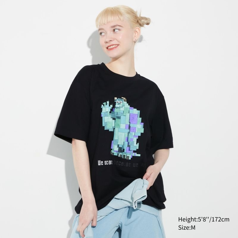 T Shirts Uniqlo Pixar Art Ut Short-sleeve Graphic Adam Lister Homme Noir | 9753051