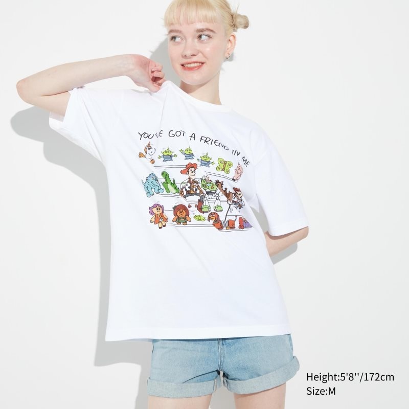 T Shirts Uniqlo Pixar Art Ut Short-sleeve Graphic Kazuma Mikami Homme Blanche | 8790834