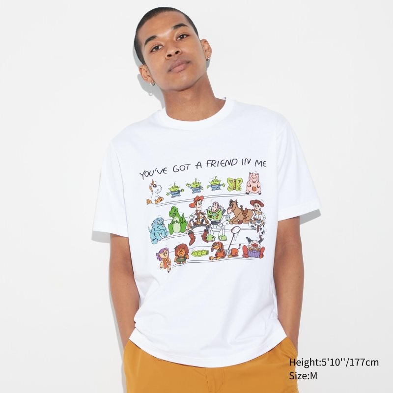 T Shirts Uniqlo Pixar Art Ut Short-sleeve Graphic Kazuma Mikami Homme Blanche | 8790834