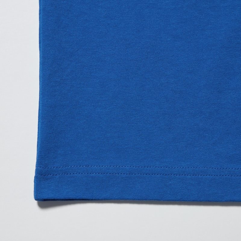 T Shirts Uniqlo Pokémon Masters Ex Ut Oversized Short-sleeve Graphic Homme Bleu | 6692065