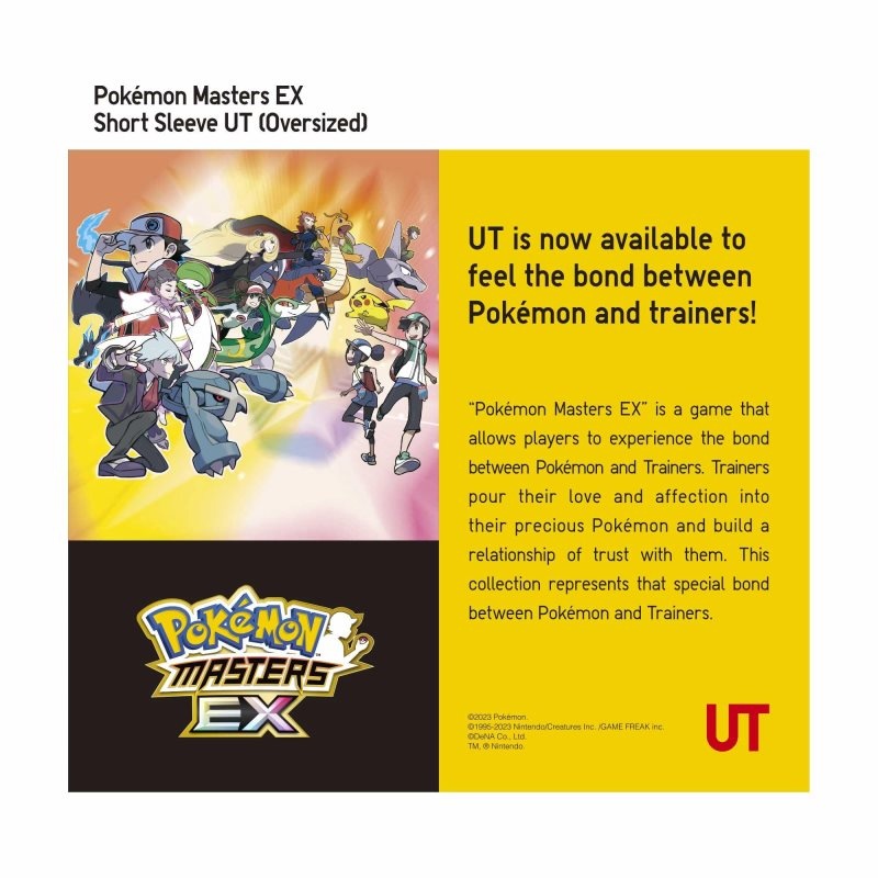 T Shirts Uniqlo Pokémon Masters Ex Ut Oversized Short-sleeve Graphic Homme Bleu | 6692065