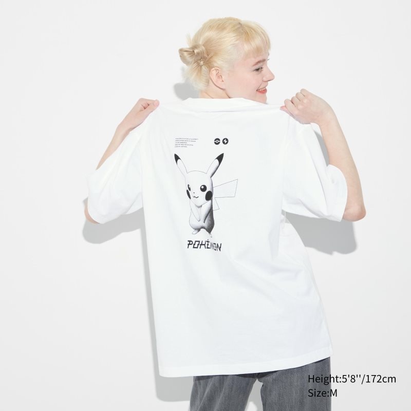 T Shirts Uniqlo Pokémon Masters Ex Ut Oversized Short-sleeve Graphic Homme Blanche | 1740005