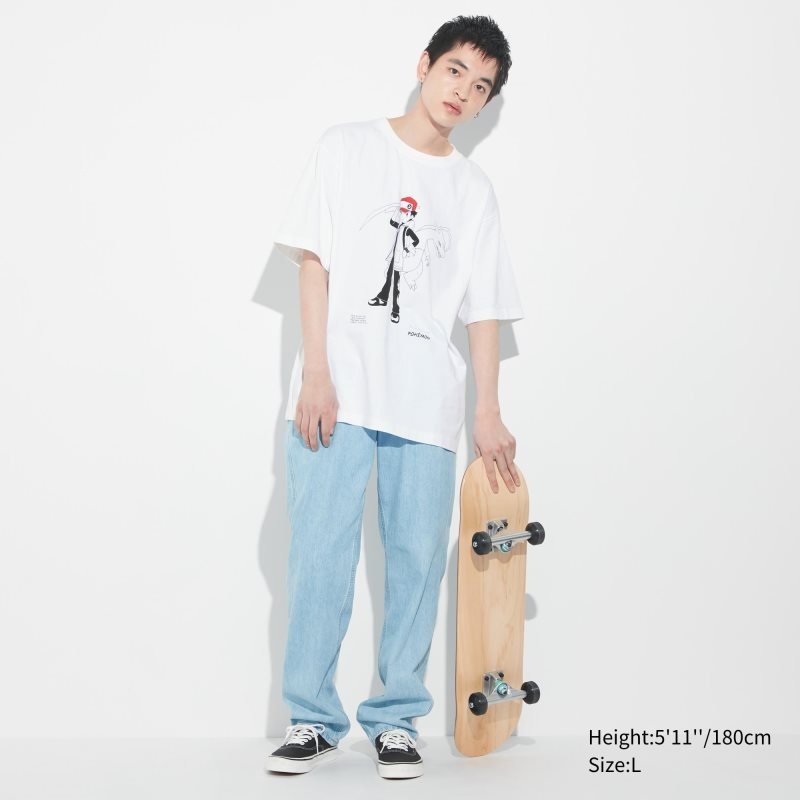 T Shirts Uniqlo Pokémon Masters Ex Ut Oversized Short-sleeve Graphic Homme Blanche | 4404537