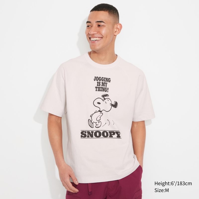 T Shirts Uniqlo Retro Peanuts Ut Oversized Short-sleeve Graphic Homme Blanche | 7226700