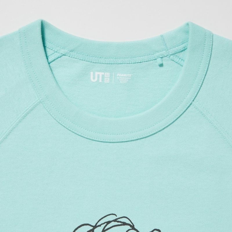 T Shirts Uniqlo Retro Peanuts Ut Oversized Short-sleeve Graphic Homme Bleu | 354963