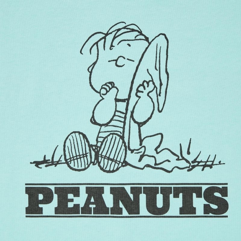 T Shirts Uniqlo Retro Peanuts Ut Oversized Short-sleeve Graphic Homme Bleu | 354963