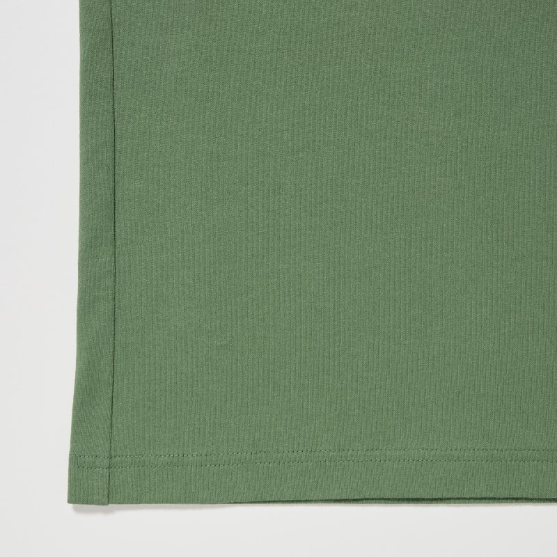 T Shirts Uniqlo Retro Peanuts Ut Oversized Short-sleeve Graphic Homme Vert | 4983222
