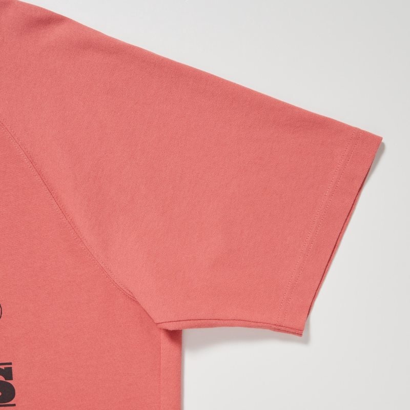 T Shirts Uniqlo Retro Peanuts Ut Oversized Short-sleeve Graphic Homme Orange | 5628144