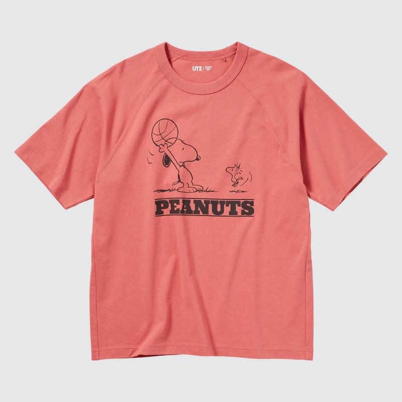 T Shirts Uniqlo Retro Peanuts Ut Oversized Short-sleeve Graphic Homme Orange | 5628144
