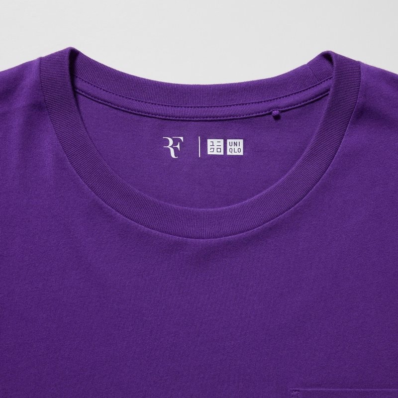 T Shirts Uniqlo Rf Short-sleeve Graphic Homme Violette | 3402046
