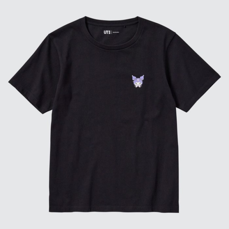 T Shirts Uniqlo Sanrio characters UT Short-Sleeve Femme Noir | 6014252