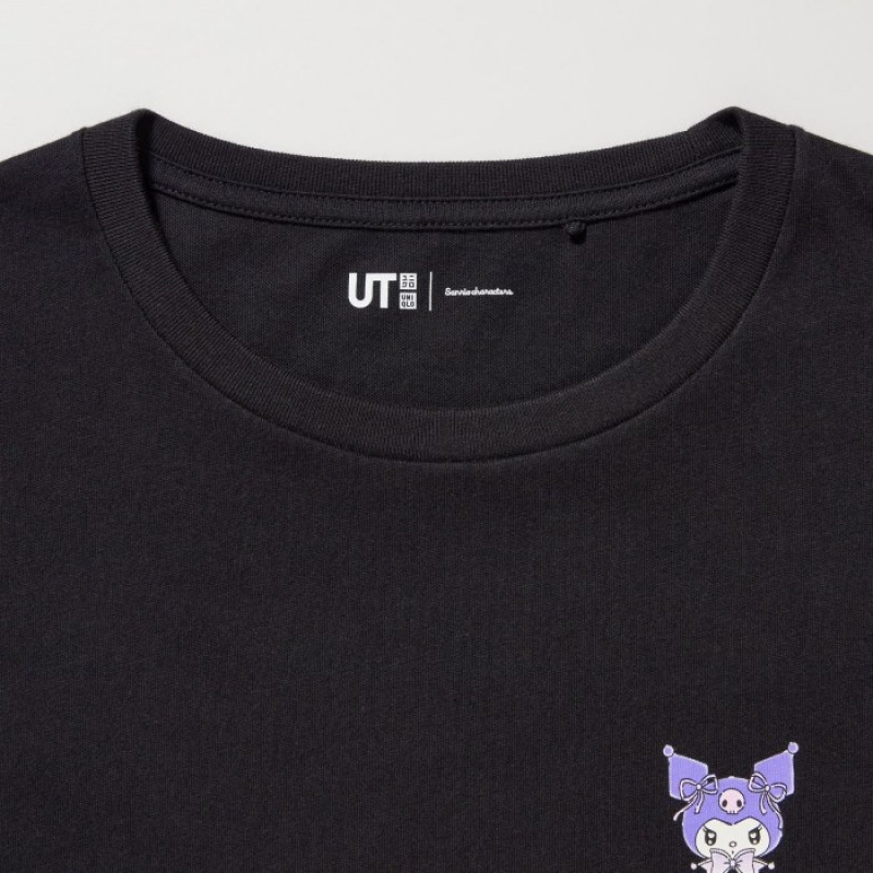 T Shirts Uniqlo Sanrio characters UT Short-Sleeve Femme Noir | 6014252