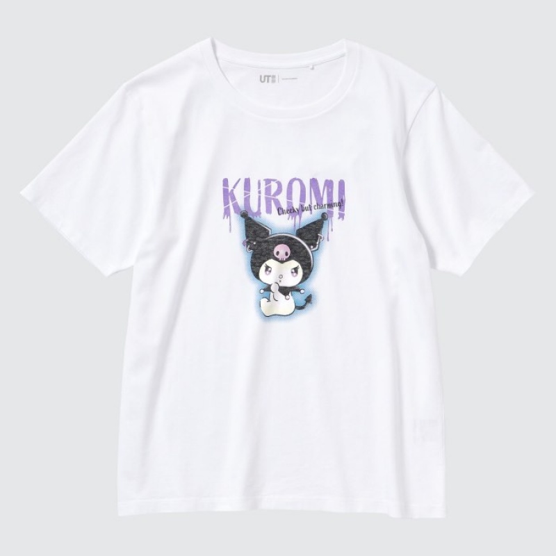 T Shirts Uniqlo Sanrio characters UT Short-Sleeve Femme Blanche | 7584856