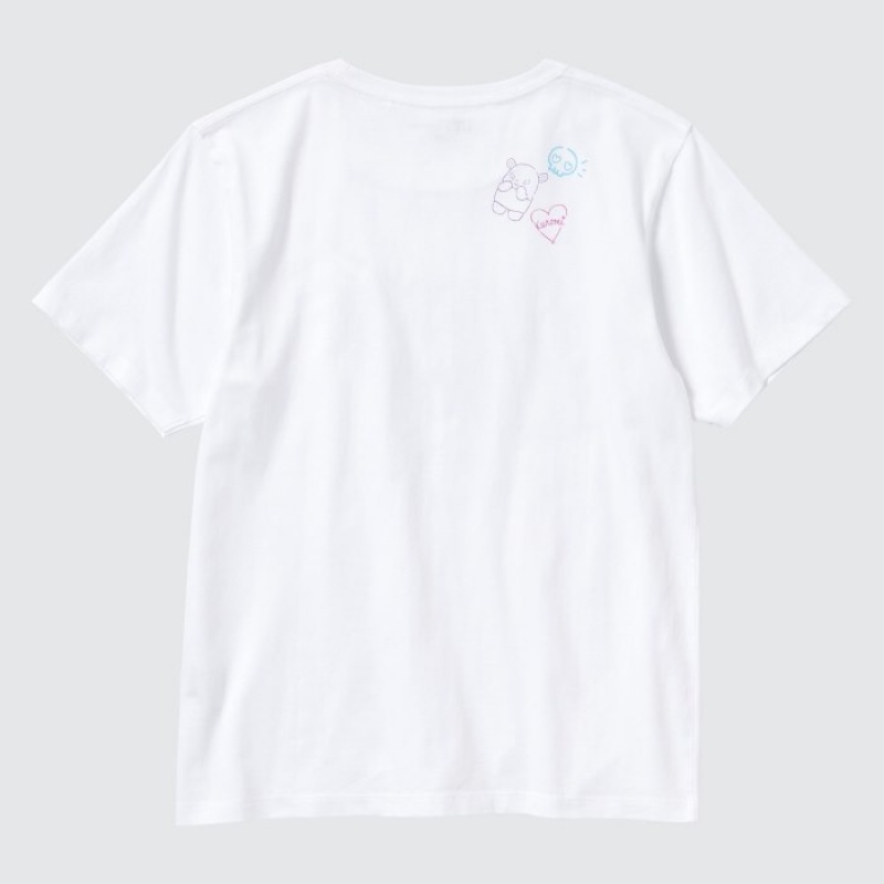 T Shirts Uniqlo Sanrio characters UT Short-Sleeve Femme Blanche | 7584856