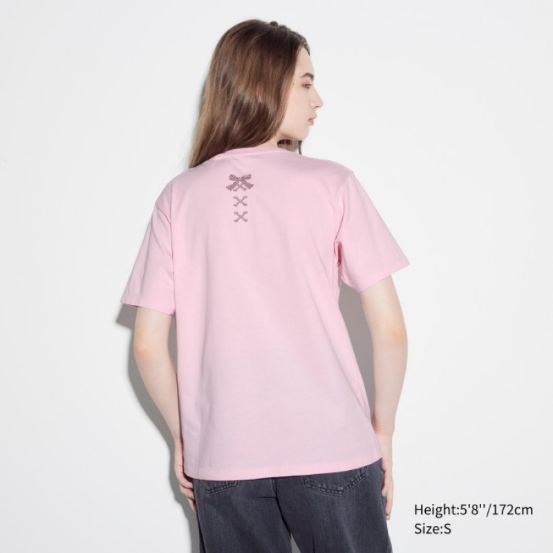 T Shirts Uniqlo Sanrio characters UT Short-Sleeve Femme Rose | 7430688