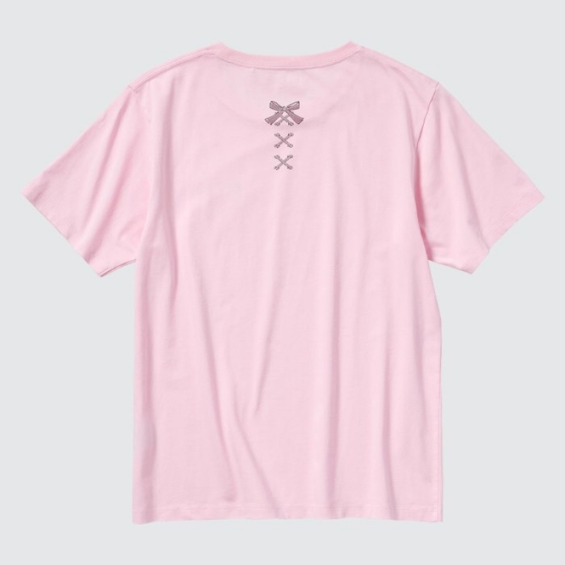 T Shirts Uniqlo Sanrio characters UT Short-Sleeve Femme Rose | 7430688