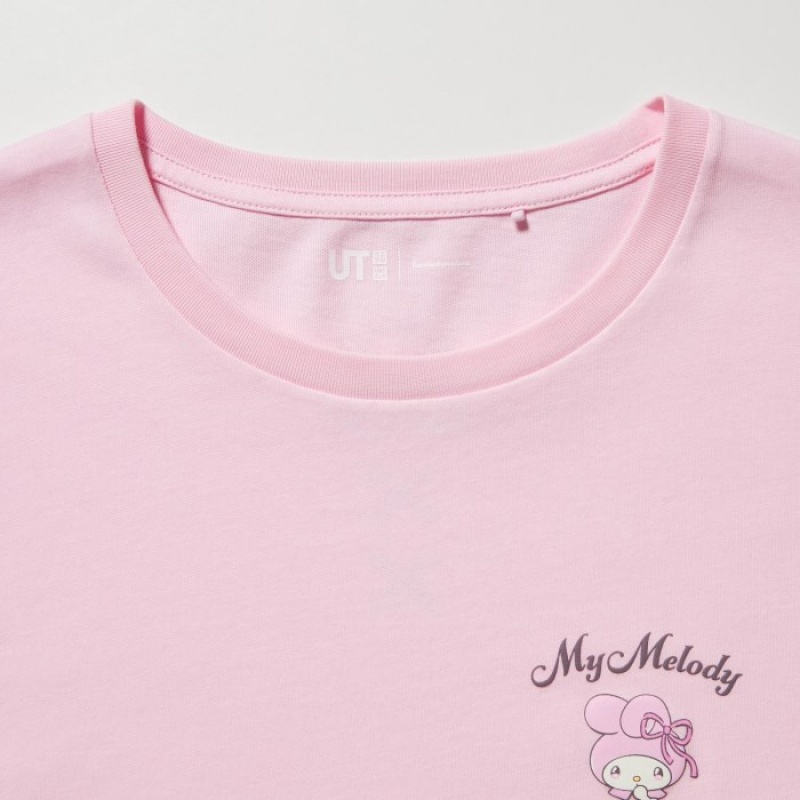 T Shirts Uniqlo Sanrio characters UT Short-Sleeve Femme Rose | 7430688
