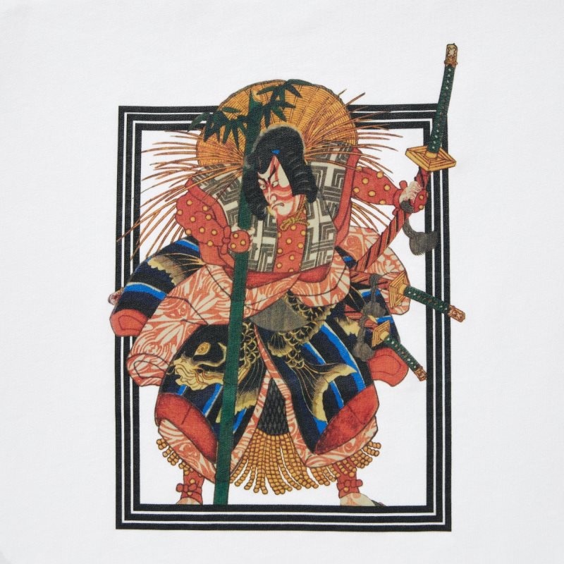 T Shirts Uniqlo Shochiku Kabuki Ut Short-sleeve Graphic Homme Blanche | 7704868