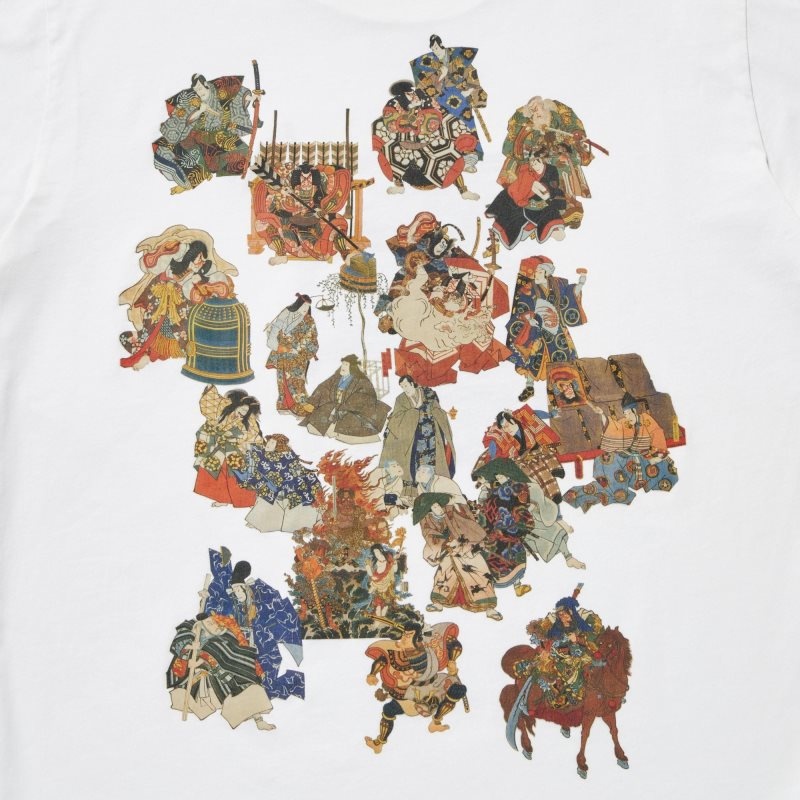 T Shirts Uniqlo Shochiku Kabuki Ut Short-sleeve Graphic Homme Blanche | 7704868