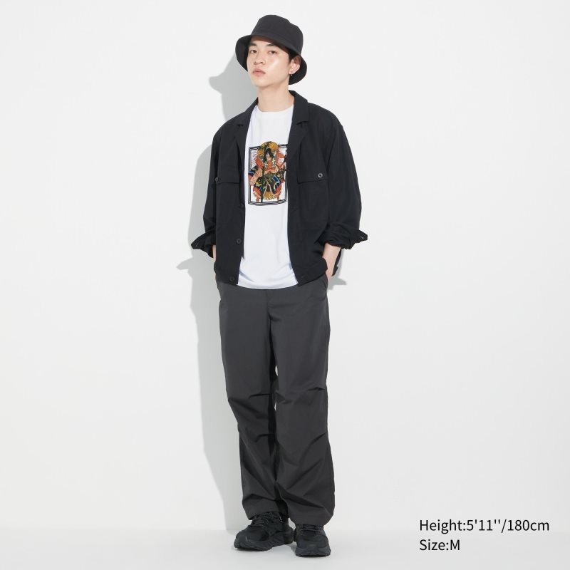 T Shirts Uniqlo Shochiku Kabuki Ut Short-sleeve Graphic Homme Blanche | 7704868