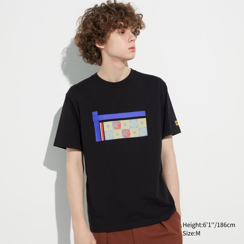 T Shirts Uniqlo Shochiku Kabuki Ut Short-sleeve Graphic Homme Noir | 5415895