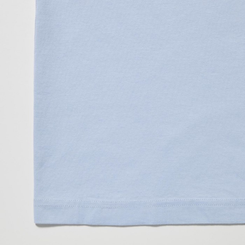 T Shirts Uniqlo The Brands Hawaii UT Short-Sleeve Matsumoto Shave Ice Femme Bleu | 2732374