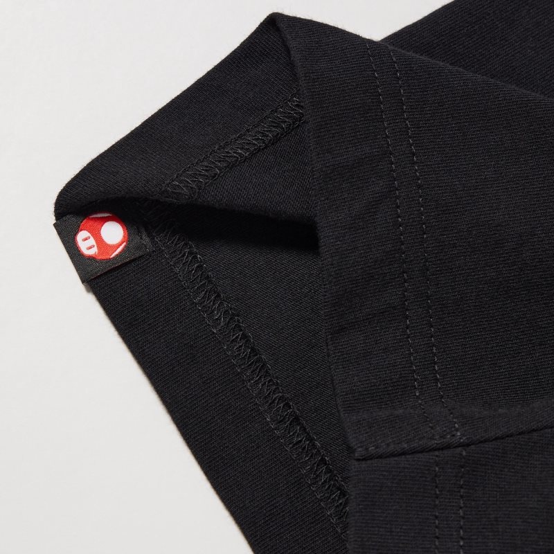 T Shirts Uniqlo The Super Mario Bros. Movie Ut Short Sleeve Graphic Homme Noir | 9684158