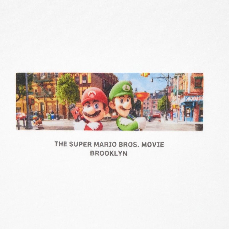 T Shirts Uniqlo The Super Mario Bros. Movie Ut Short Sleeve Graphic Homme Blanche | 9923410
