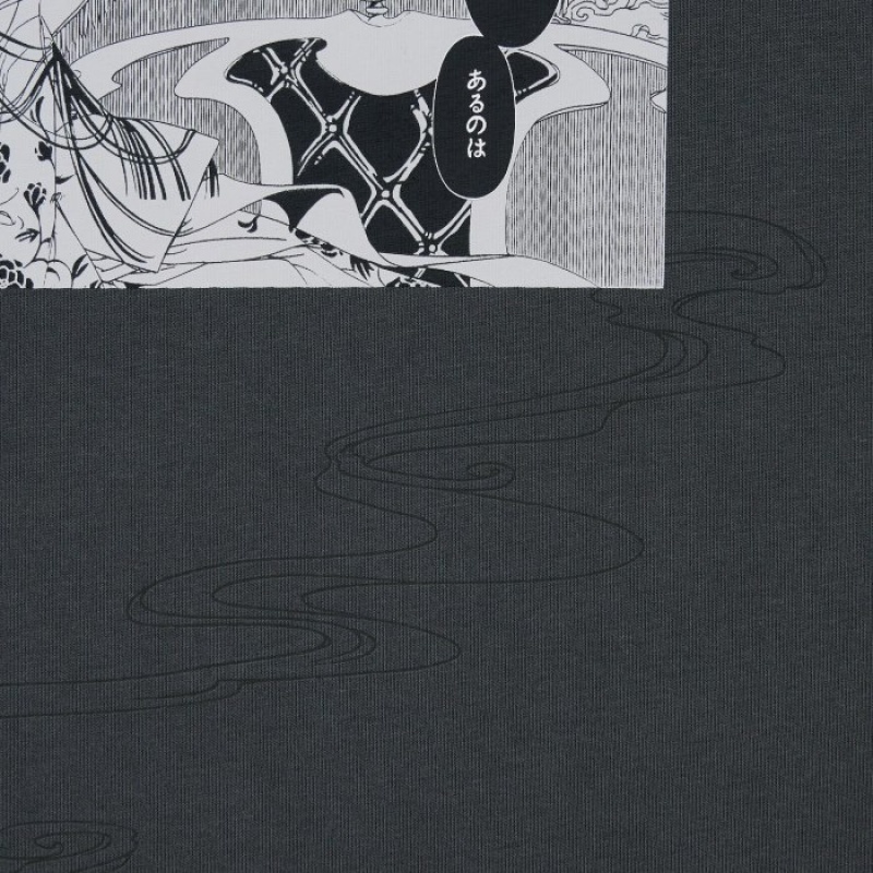 T Shirts Uniqlo The World of CLAMP UT Short Sleeve Femme Grise | 2502818