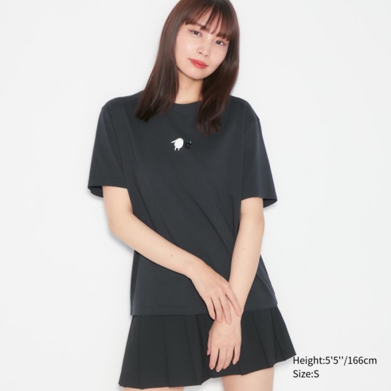 T Shirts Uniqlo The World of CLAMP UT Short Sleeve Femme Grise | 2502818