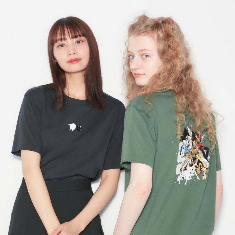 T Shirts Uniqlo The World of CLAMP UT Short Sleeve Femme Grise | 2502818