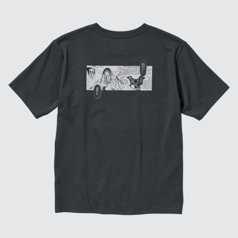T Shirts Uniqlo The World of CLAMP UT Short Sleeve Femme Grise | 2502818