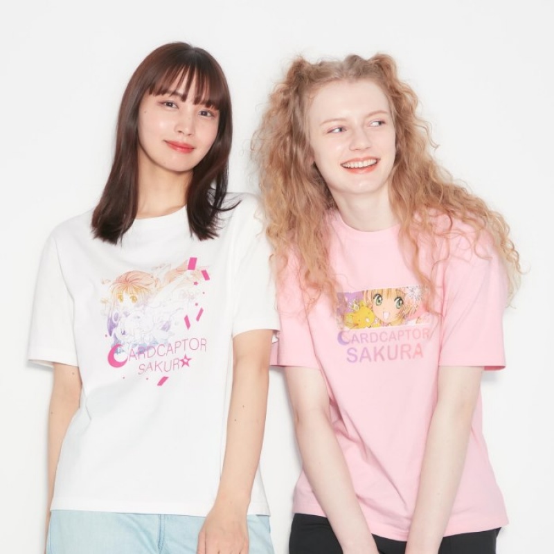 T Shirts Uniqlo The World of CLAMP UT Short Sleeve Femme Blanche | 8383027