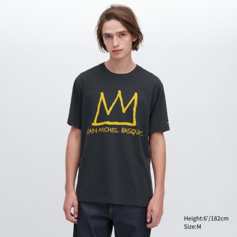 T Shirts Uniqlo UT Archive UT Short Sleeve Jean-Michel Basquiat Femme Grise | 6225488