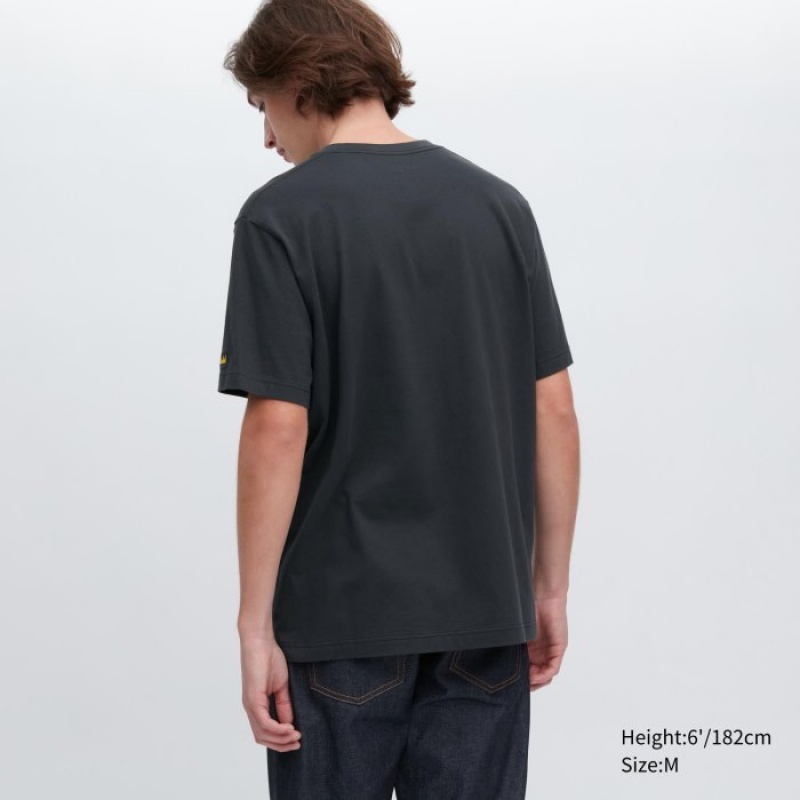 T Shirts Uniqlo UT Archive UT Short Sleeve Jean-Michel Basquiat Femme Grise | 6225488