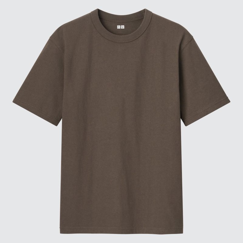 T Shirts Uniqlo U Crew Neck Short-sleeve Homme Vert | 326384