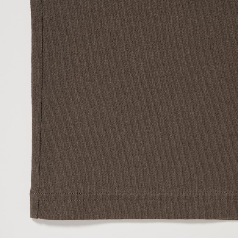 T Shirts Uniqlo U Crew Neck Short-sleeve Homme Vert | 326384