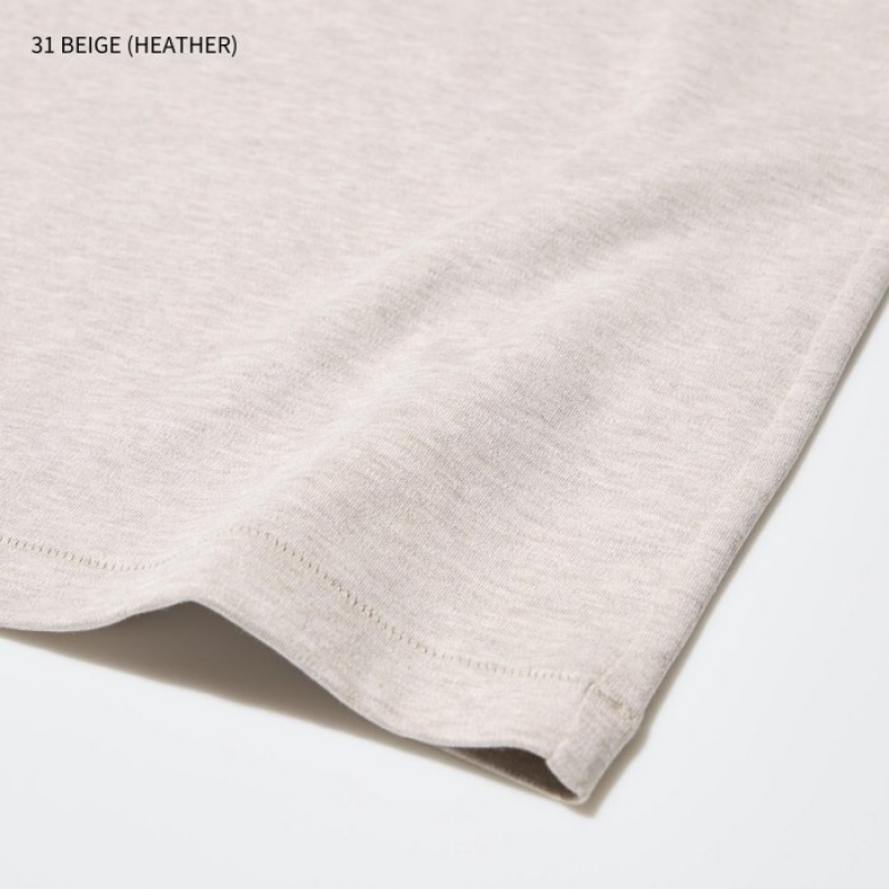 T Shirts Uniqlo U Crew Neck Short-sleeve Femme Rose | 2499088