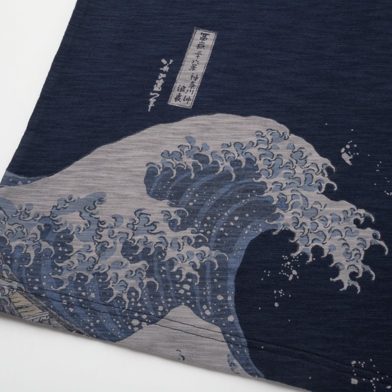 T Shirts Uniqlo Ukiyo-e Ut Short-sleeve Graphic Homme Bleu Marine | 9219948