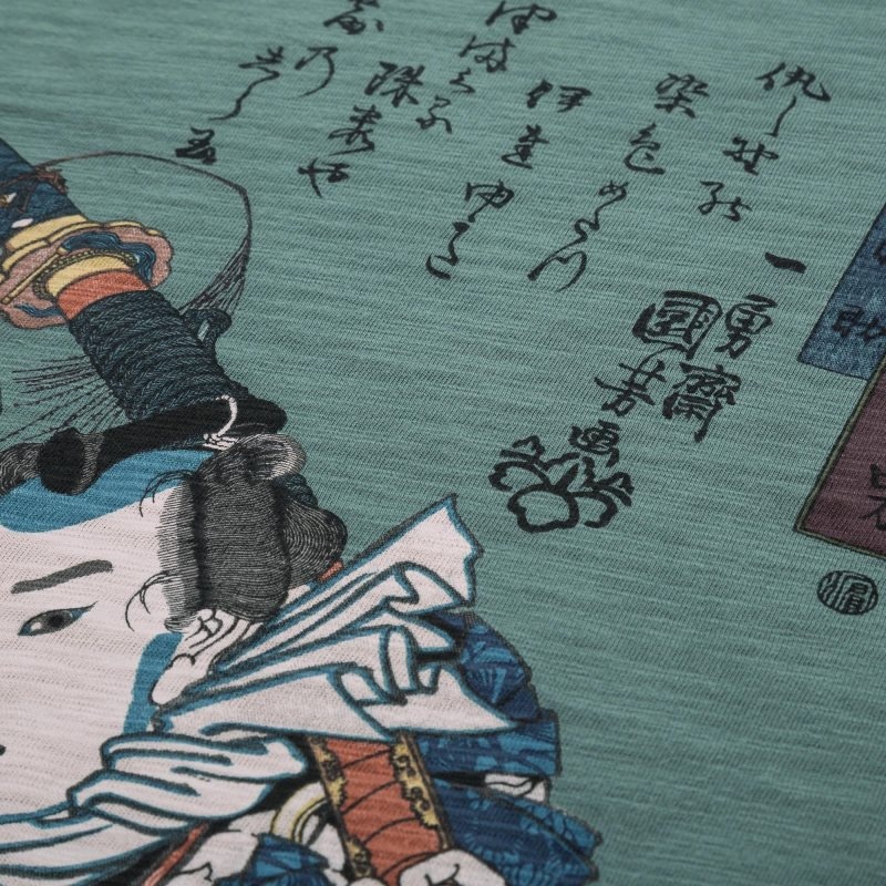T Shirts Uniqlo Ukiyo-e Ut Short-sleeve Graphic Homme Vert | 5450826