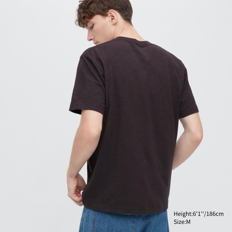 T Shirts Uniqlo Ukiyo-e Ut Short-sleeve Graphic Homme Chocolat | 7321172