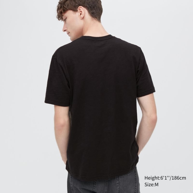 T Shirts Uniqlo Ukiyo-e Ut Short-sleeve Graphic Homme Noir | 9020668