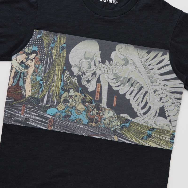 T Shirts Uniqlo Ukiyo-e Ut Short-sleeve Graphic Homme Noir | 9020668