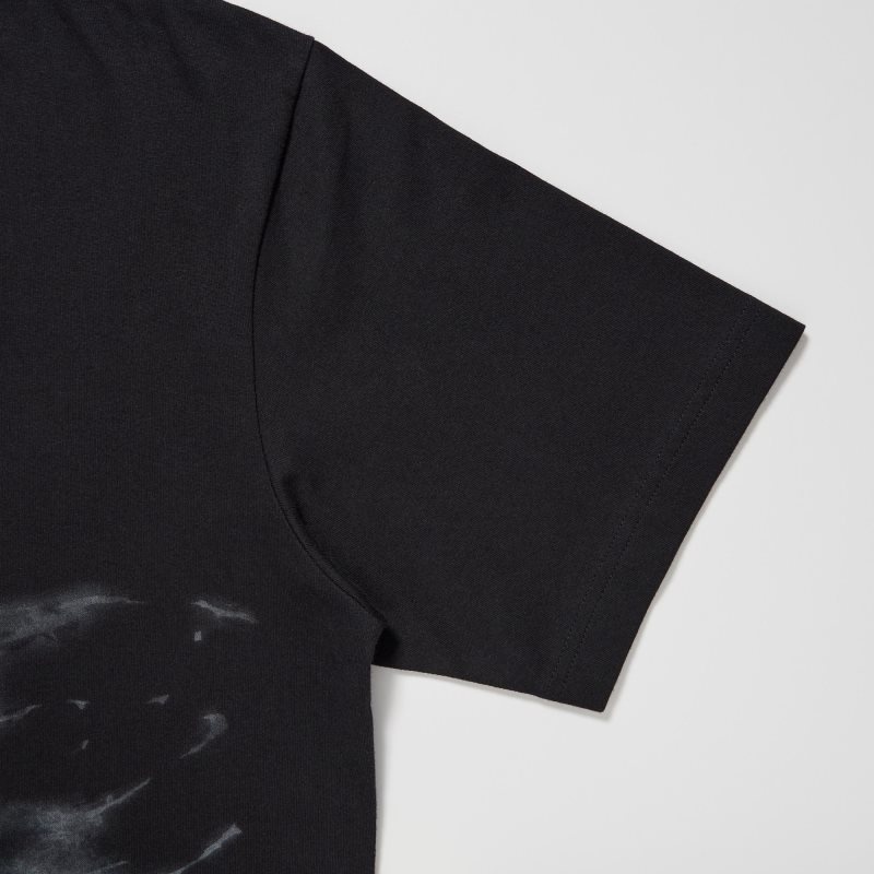 T Shirts Uniqlo Ut Archive Ut Bleach Short-sleeve Graphic Homme Noir | 5808817