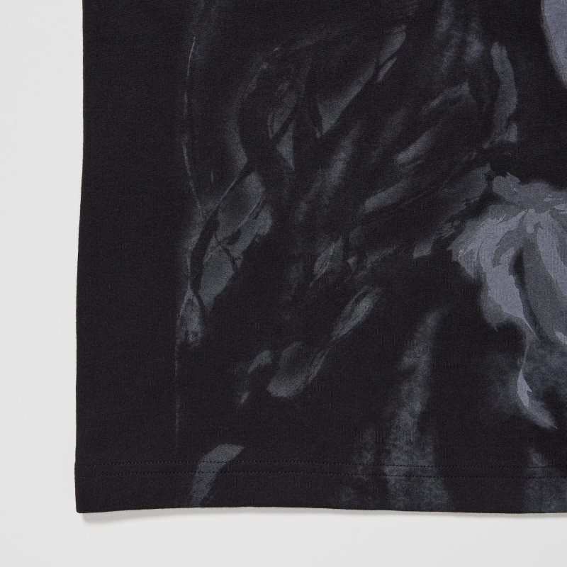 T Shirts Uniqlo Ut Archive Ut Bleach Short-sleeve Graphic Homme Noir | 5808817