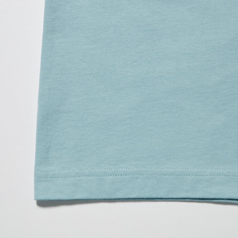 T Shirts Uniqlo Ut Archive Ut Bleach Short-sleeve Graphic Homme Bleu | 1424170
