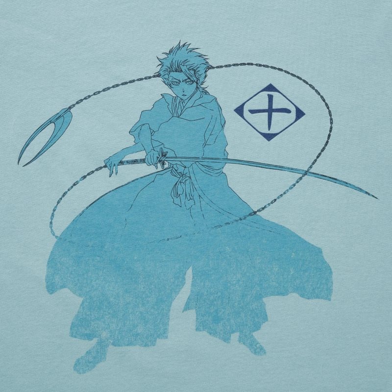 T Shirts Uniqlo Ut Archive Ut Bleach Short-sleeve Graphic Homme Bleu | 1424170