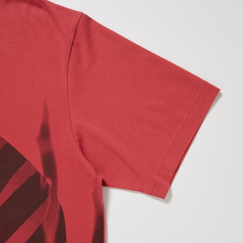T Shirts Uniqlo Ut Archive Ut Bleach Short-sleeve Graphic Homme Rouge | 4308588