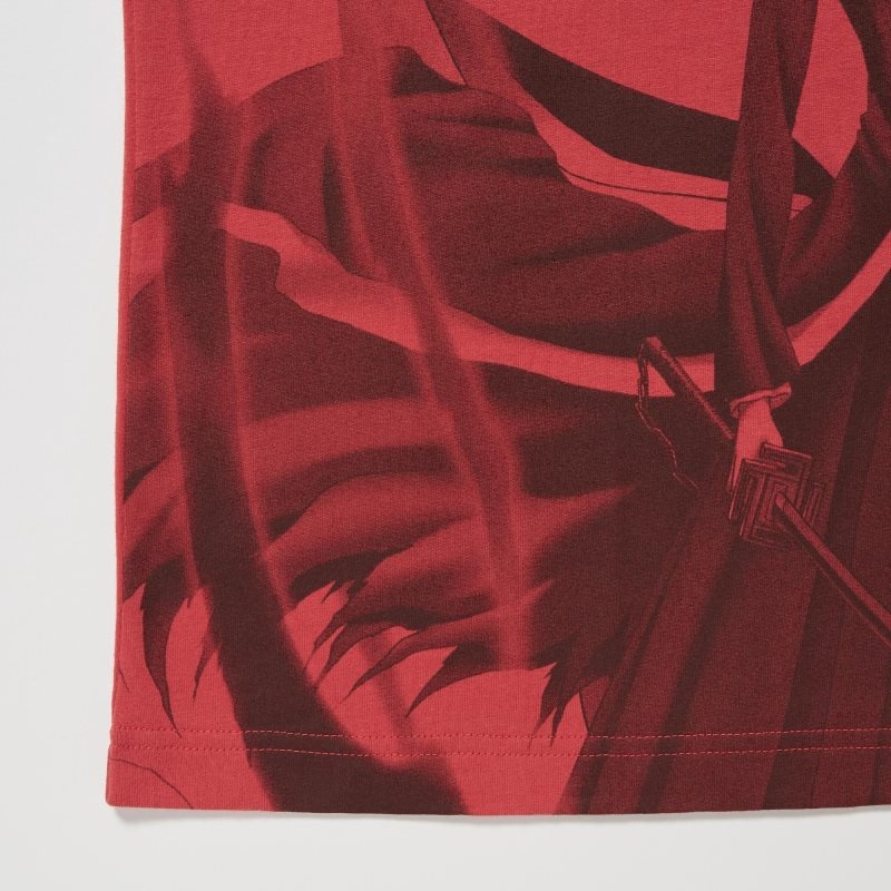 T Shirts Uniqlo Ut Archive Ut Bleach Short-sleeve Graphic Homme Rouge | 4308588