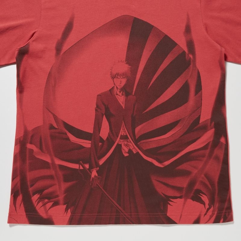 T Shirts Uniqlo Ut Archive Ut Bleach Short-sleeve Graphic Homme Rouge | 4308588